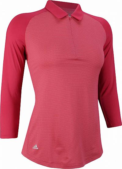 Adidas Women's Three-Quarter Sleeve Golf Shirts - ON SALE