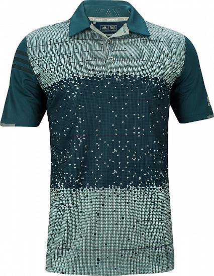 Adidas ClimaChill Pixel Print Golf Shirts - ON SALE