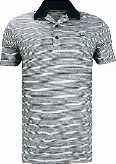 Lacoste Tech Stretch Heather Stripe Golf Shirts - HOLIDAY SPECIAL