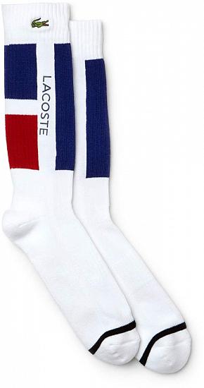 Lacoste Technical Jersey Crew Golf Socks - ON SALE - HOLIDAY SPECIAL