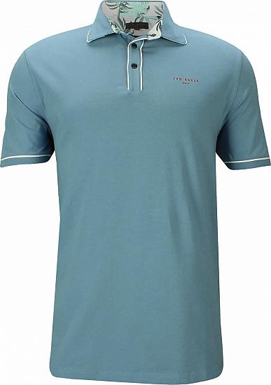 Ted Baker London Offset Golf Shirts - Blue