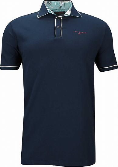 Ted Baker London Offset Golf Shirts - Navy