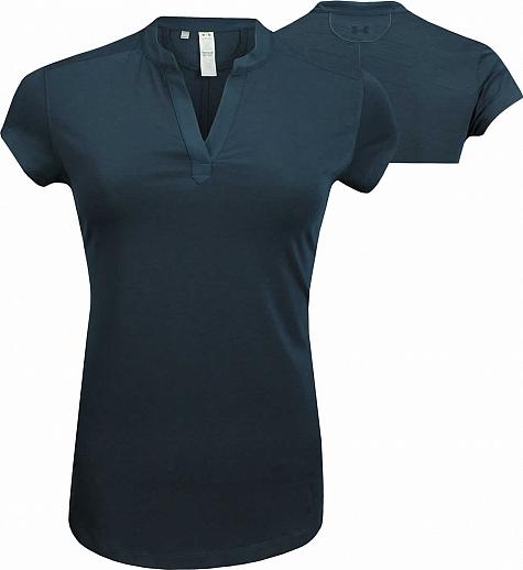 Under Armour Women's Threadbone Jacquard Golf Shirts - ON SALE