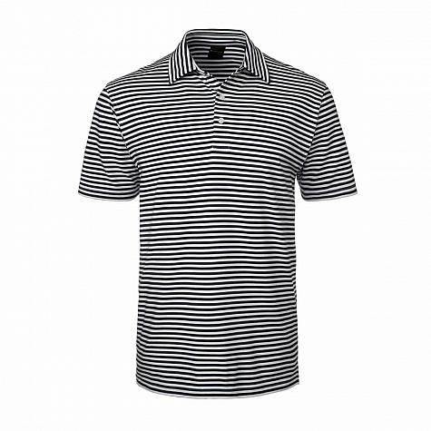 Dunning Striped Natural Hand Golf Shirts - Halo