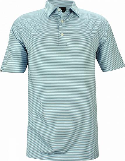 Dunning Stripe Yarn Dye Jersey Golf Shirts - Mid Dusk Fragment