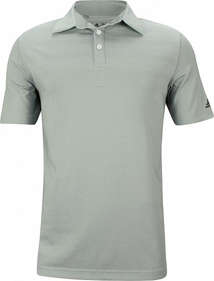 Adidas 3-Stripes Mapped Golf Shirts - Mid Grey - ON SALE