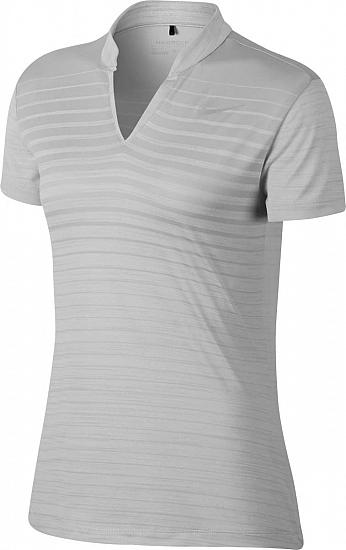 Nike Women's Dri-FIT Zonal Cooling Print Golf Shirts - CLOSEOUTS