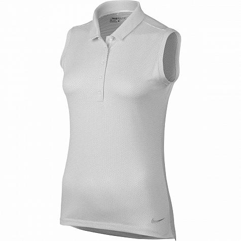 Nike Women's Dri-FIT Textured Sleeveless Golf Shirts - Previous Season Style