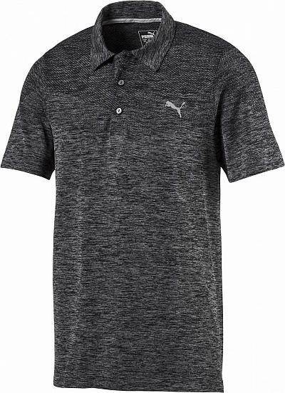 Puma DryCELL EvoKNIT Seamless Golf Shirts - Black - ON SALE