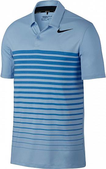 Nike Dri-FIT Heather Stripe Golf Shirts - Previous Season Style