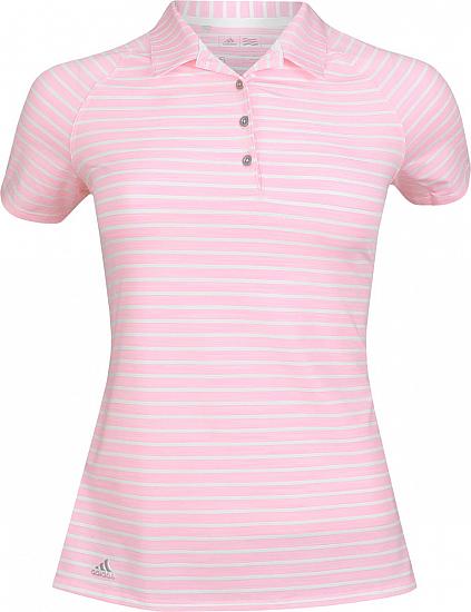 Adidas Women's Double Stripe Golf Shirts - ON SALE
