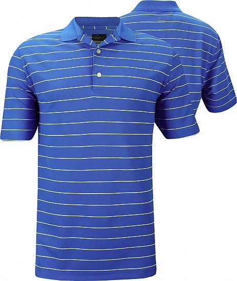 Greg Norman Micro Pique Stripe Golf Shirts - ON SALE