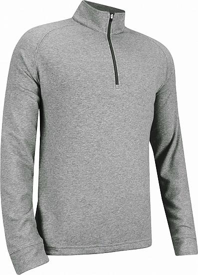 Dunning Natural Hand Quarter-Zip Golf Pullovers - Mid Grey