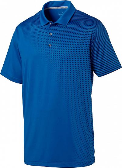 Puma DryCELL Asym Fade Golf Shirts - Lapis Blue - ON SALE
