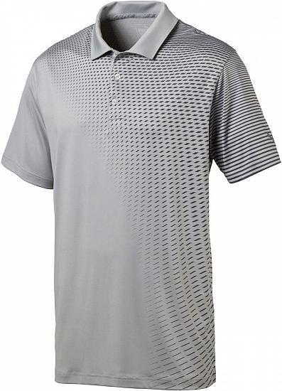 Puma DryCELL Asym Fade Golf Shirts - Quarry