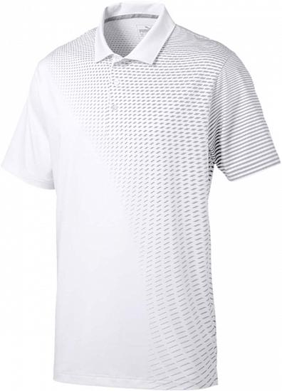 Puma DryCELL Asym Fade Golf Shirts - Bright White