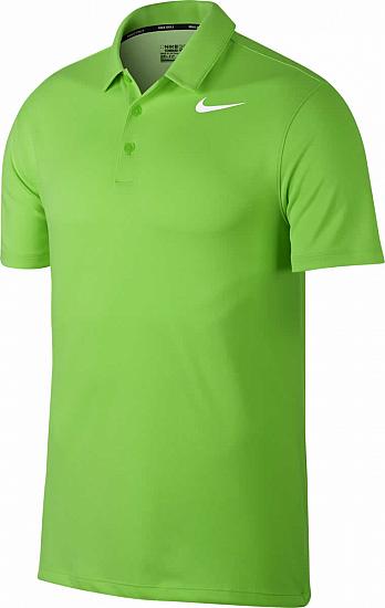 Nike Dri-FIT Textured Golf Shirts - Green Strike - CLOSEOUTS