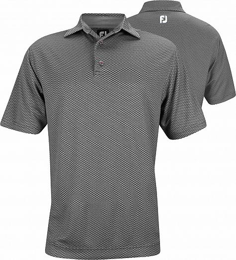 FootJoy Dot Geo Jacquard Golf Shirts with Self Collar - FJ Tour Logo Available - Previous Season Style