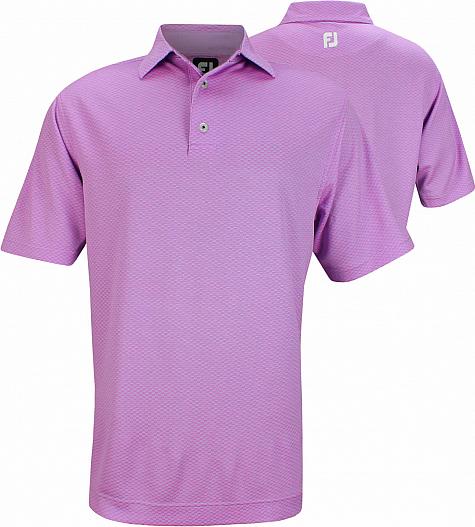 FootJoy Dot Geo Jacquard Golf Shirts - Breckenridge Collection - FJ Tour Logo Available