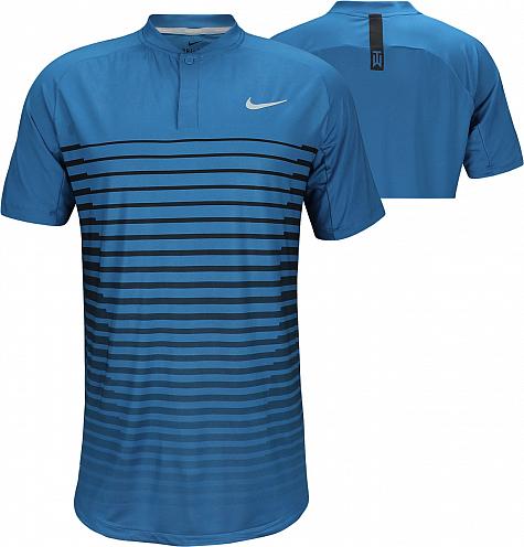 Nike Dri-FIT Tiger Woods Graphic Golf Shirts - Blue Nebula