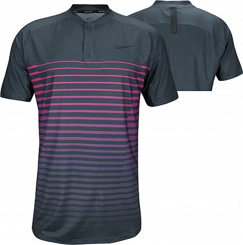 Nike Dri-FIT Tiger Woods Graphic Golf Shirts - Thunder Blue