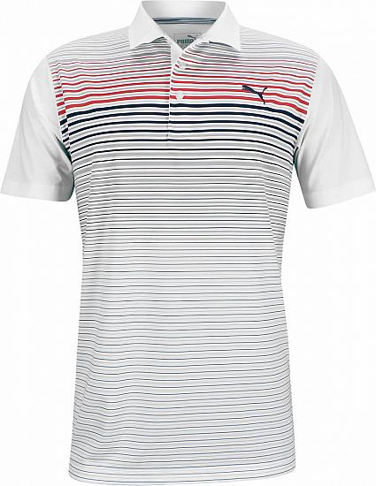 Puma DryCELL Highlight Stripe Golf Shirts - ON SALE