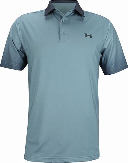 Under Armour Playoff Ombre Golf Shirts - Bass Blue - ON SALE
