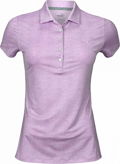 Puma Women's DryCELL Micro Floral Golf Shirts - CLEARANCE