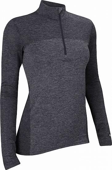 Puma Women's DryCELL EvoKnit Seamless Quarter-Zip Golf Pullovers - ON SALE
