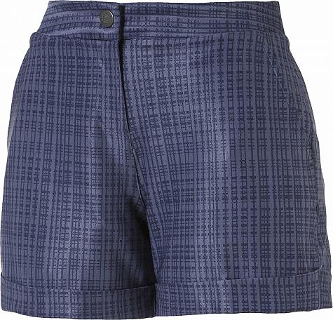 Puma Women's DryCELL Soft Plaid Golf Shorts - ON SALE