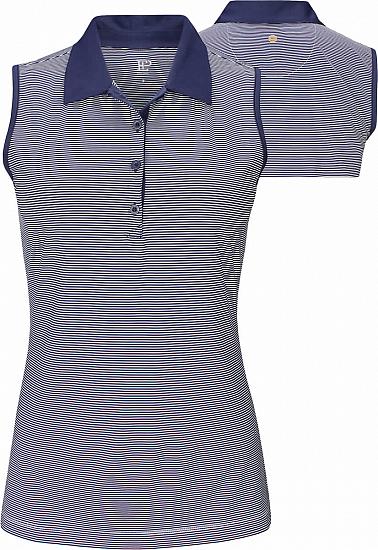 EP Pro Women's Performance Stripe Sleeveless Golf Shirts - ON SALE - RACK