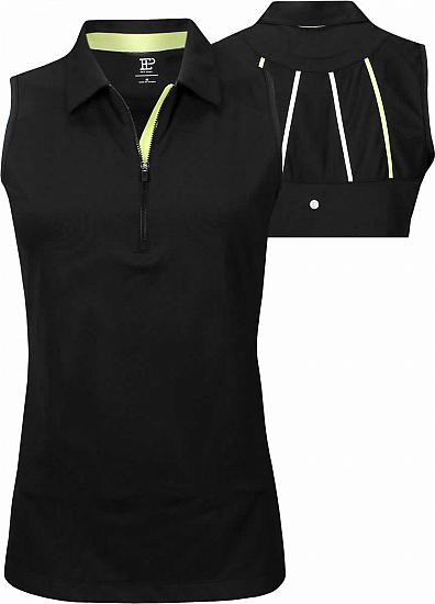 EP Pro Women's Tape Trim Mesh Sleeveless Golf Shirts - ON SALE