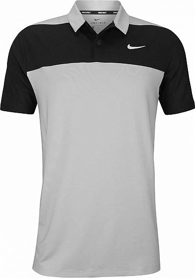 Nike Dri-FIT Color Block Golf Shirts - Wolf Grey