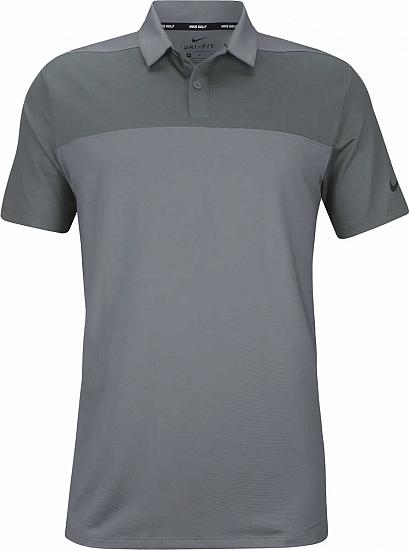 Nike Dri-FIT Color Block Sleeve Logo Golf Shirts