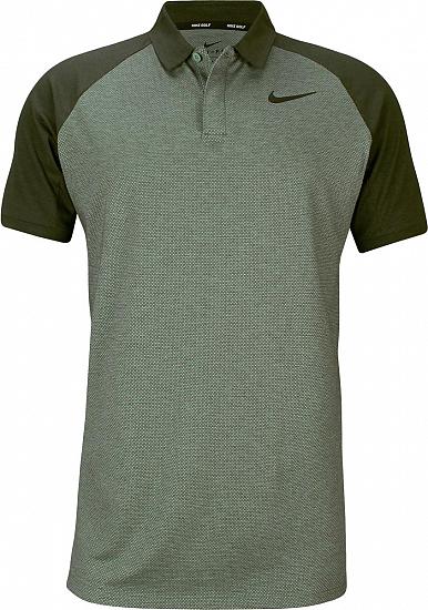 Nike Dri-FIT Raglan Golf Shirts - Clay Green