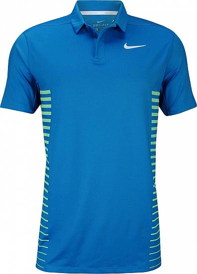 Nike Dri-FIT Print Golf Shirts - Blue Nebula