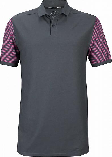 Nike Dri-FIT Pique Classic Stripe Golf Shirts - First Major Sunday