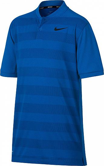 Nike Dri-FIT Zonal Cooling Stripe Junior Golf Shirts - ON SALE