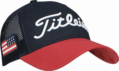 Titleist USA Flag Tour Performance Mesh Adjustable Golf Hats