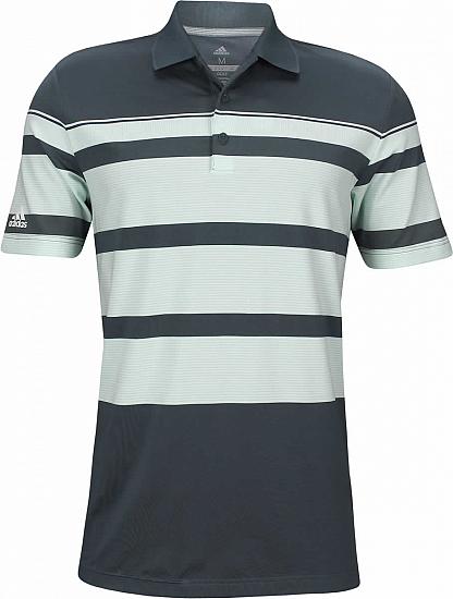 Adidas Ultimate Engineered Stripe Golf Shirts - Tech Ink