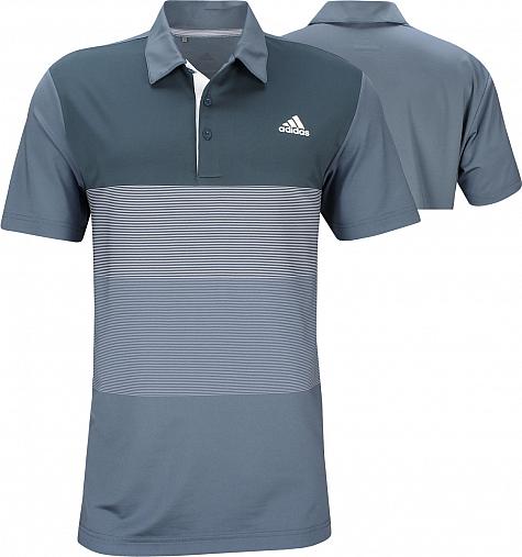 Adidas Ultimate Colorblock Golf Shirts - Tech Ink - ON SALE