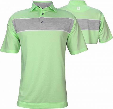 FootJoy Lisle Space Dye Chest Band Golf Shirts with Self Collar -  FJ Tour Logo Available