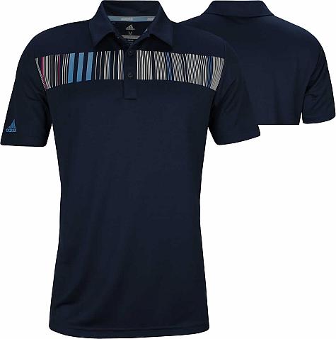 Adidas Graphic Chest Print Golf Shirts - ON SALE