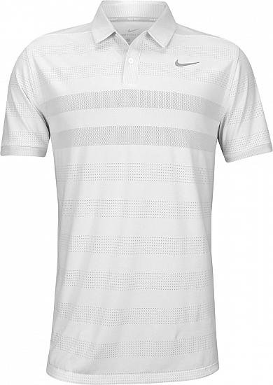 Nike Dri-FIT Zonal Cooling Fade Stripe Golf Shirts - Anthracite
