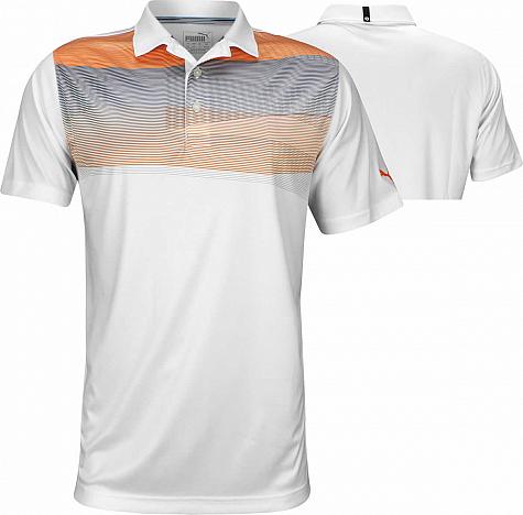Puma PwrCool Refraction Golf Shirts - Vibrant Orange