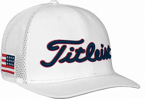 Titleist USA Flag Tour Snapback Mesh Adjustable Golf Hats
