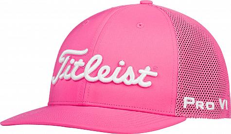 Titleist Tour Snapback Mesh Pink Out Adjustable Golf Hats - ON SALE
