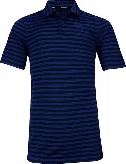 Nike Dri-FIT Victory Stripe Junior Golf Shirts - Previous Season Style