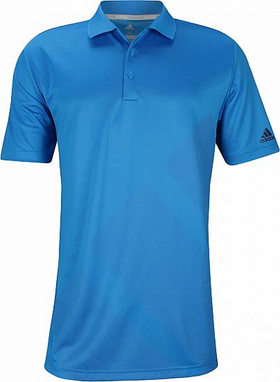 Adidas Bold 3-Stripes Golf Shirts - Bright Blue