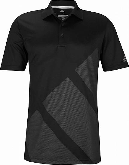 Adidas Bold 3-Stripes Golf Shirts - Black